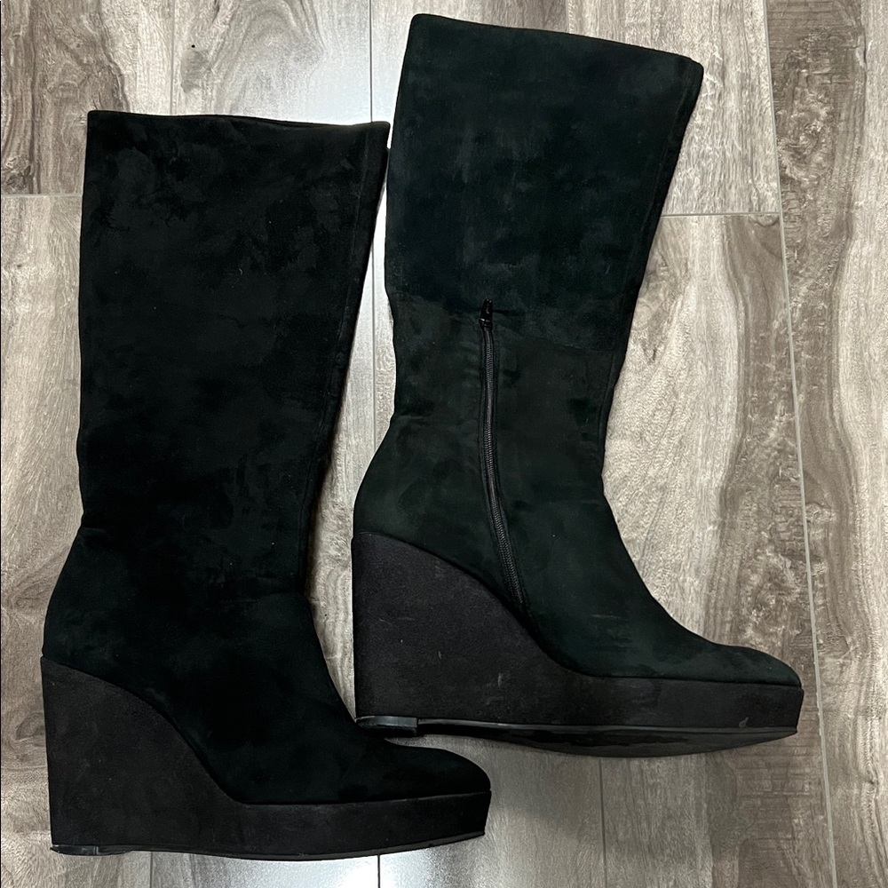 🔥🔥🔥❤️BCBGirls Chic Black Wedge Boots